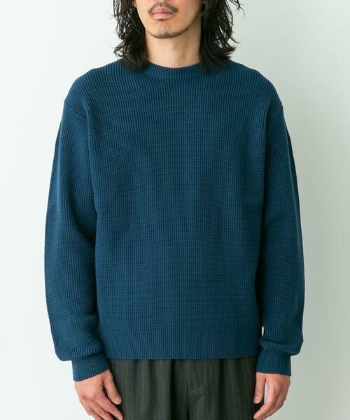 Sonny Label / サニーレーベル ニット・セーター | ウォッシャブルワッフルニットプルオーバー | 詳細30