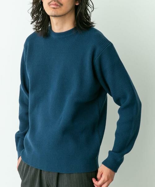 Sonny Label / サニーレーベル ニット・セーター | ウォッシャブルワッフルニットプルオーバー | 詳細16