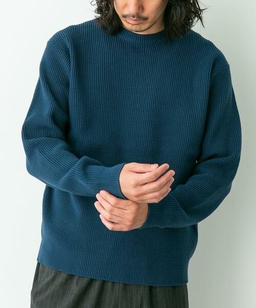 Sonny Label / サニーレーベル ニット・セーター | ウォッシャブルワッフルニットプルオーバー | 詳細17