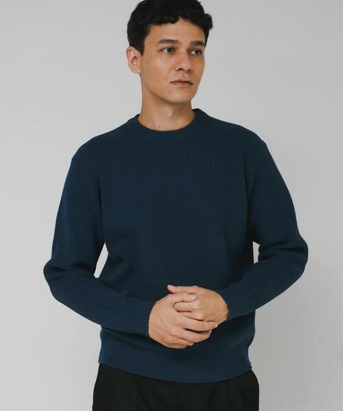 Sonny Label / サニーレーベル ニット・セーター | ウォッシャブルワッフルニットプルオーバー | 詳細21