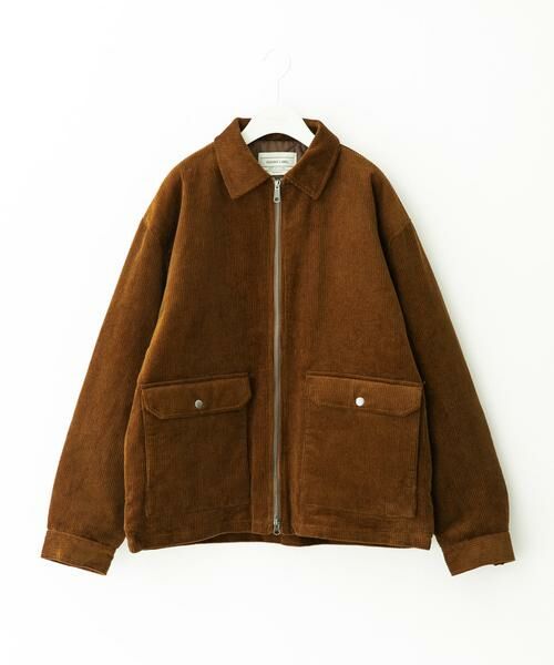 Sonny Label/サニーレーベル パデッドショートジップブルゾン ブラウン L Sonny Label/サニーレーベル パデッドショートジップブルゾン ブラウン L