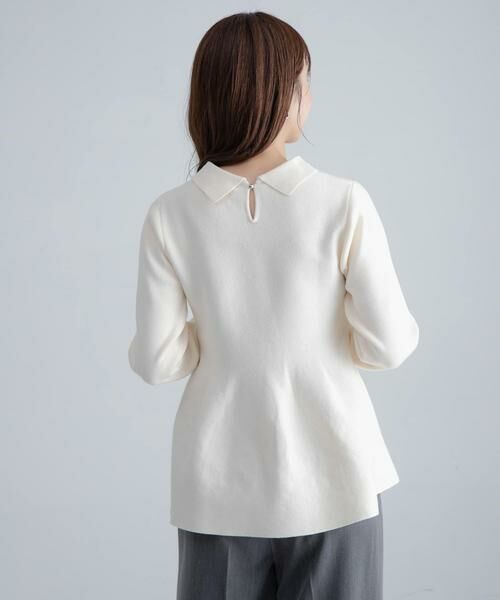 Sonny Label / サニーレーベル ニット・セーター | 『WEB限定』襟付きペプラムニットプルオーバー | 詳細4