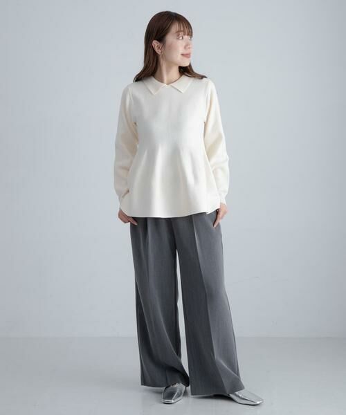 Sonny Label / サニーレーベル ニット・セーター | 『WEB限定』襟付きペプラムニットプルオーバー | 詳細5