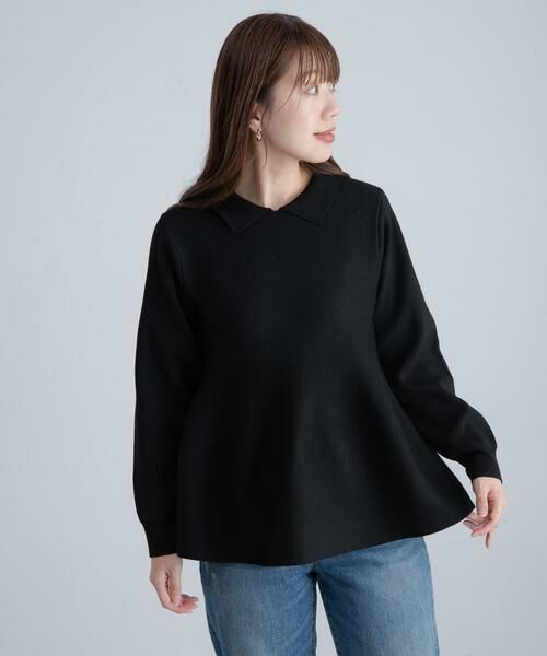 Sonny Label / サニーレーベル ニット・セーター | 『WEB限定』襟付きペプラムニットプルオーバー | 詳細11