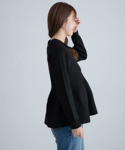 Sonny Label / サニーレーベル ニット・セーター | 『WEB限定』襟付きペプラムニットプルオーバー | 詳細12