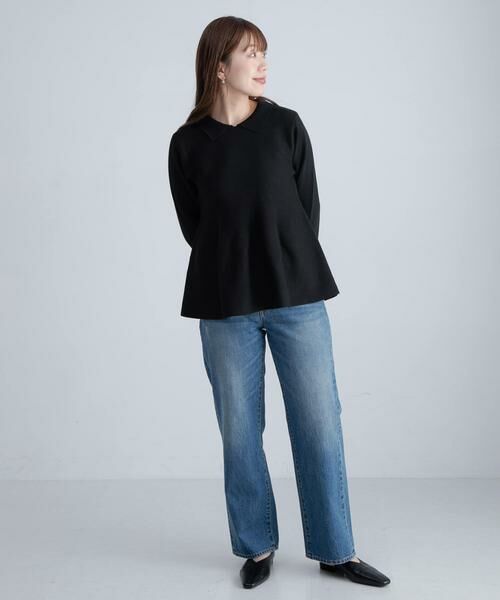 Sonny Label / サニーレーベル ニット・セーター | 『WEB限定』襟付きペプラムニットプルオーバー | 詳細14