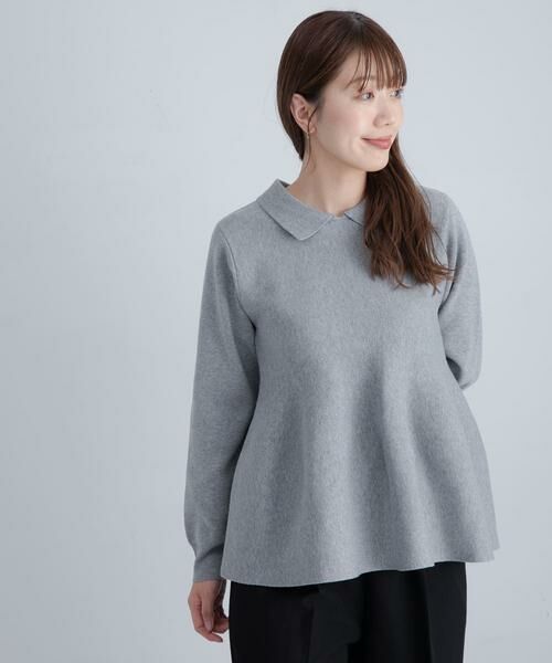 Sonny Label / サニーレーベル ニット・セーター | 『WEB限定』襟付きペプラムニットプルオーバー | 詳細20
