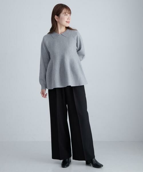 Sonny Label / サニーレーベル ニット・セーター | 『WEB限定』襟付きペプラムニットプルオーバー | 詳細23