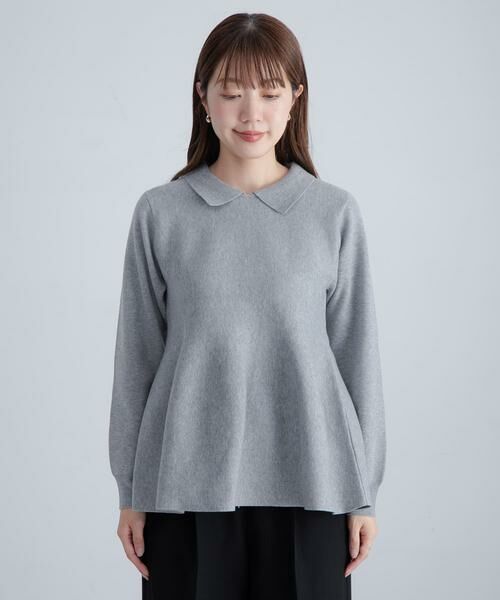 Sonny Label / サニーレーベル ニット・セーター | 『WEB限定』襟付きペプラムニットプルオーバー | 詳細26