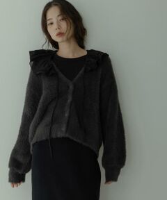 Sonny Label / サニーレーベル カーディガン・ボレロ | フェザーダブルフェイスカーディガン