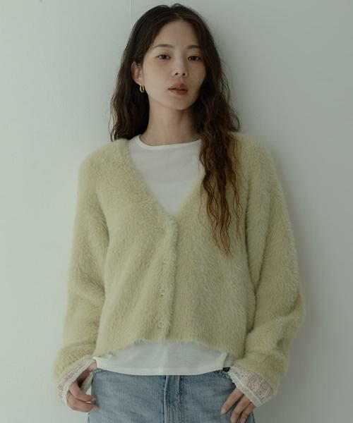 Sonny Label / サニーレーベル カーディガン・ボレロ | フェザーダブルフェイスカーディガン | 詳細2