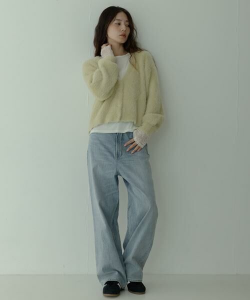 Sonny Label / サニーレーベル カーディガン・ボレロ | フェザーダブルフェイスカーディガン | 詳細5