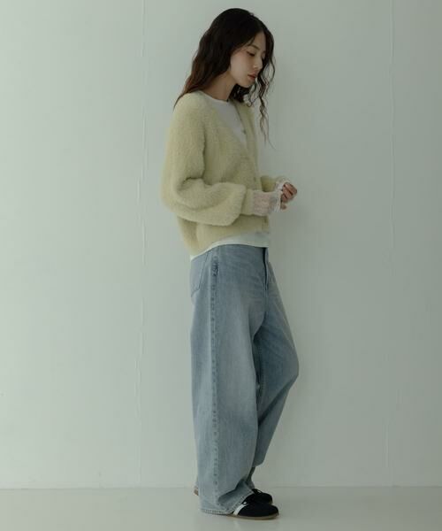 Sonny Label / サニーレーベル カーディガン・ボレロ | フェザーダブルフェイスカーディガン | 詳細6