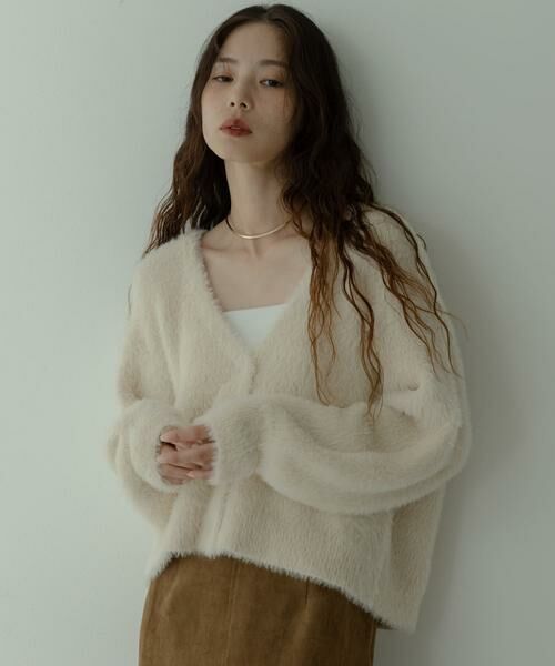 Sonny Label / サニーレーベル カーディガン・ボレロ | フェザーダブルフェイスカーディガン | 詳細12