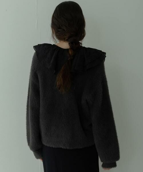 Sonny Label / サニーレーベル カーディガン・ボレロ | フェザーダブルフェイスカーディガン | 詳細26