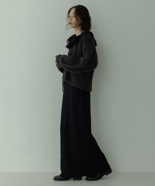 Sonny Label / サニーレーベル カーディガン・ボレロ | フェザーダブルフェイスカーディガン | 詳細28