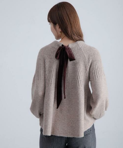 Sonny Label / サニーレーベル ニット・セーター | 『WEB限定』バックリボンもちもちニット | 詳細21
