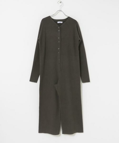 Sonny Label/サニーレーベル ニットオールインワン チャコールグレー 38 Sonny Label/サニーレーベル ニットオールインワン チャコールグレー 38