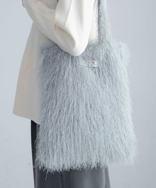 Sonny Label/サニーレーベル シャギートートバッグ ブルー系その他 one Sonny Label/サニーレーベル シャギートートバッグ ブルー系その他 one