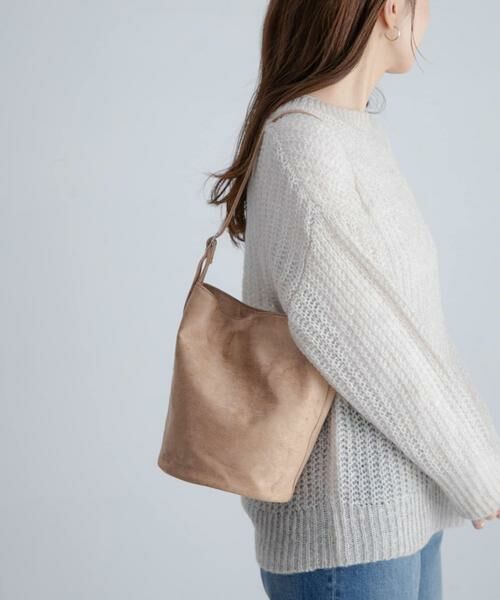 Sonny Label/サニーレーベル フェイクスウェードバケットバッグ ベージュ one Sonny Label/サニーレーベル フェイクスウェードバケットバッグ ベージュ one