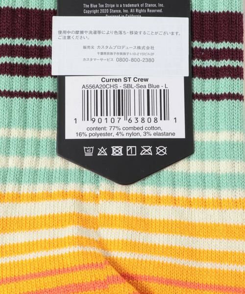 Sonny Label / サニーレーベル ソックス | STANCE SOCKS　CURREN ST CREW | 詳細7
