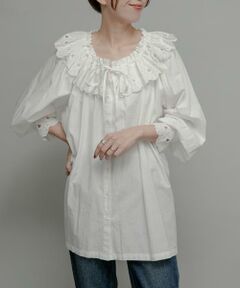 Sonny Label / サニーレーベル シャツ・ブラウス | sara mallika　コットンスカラップカラーブラウス