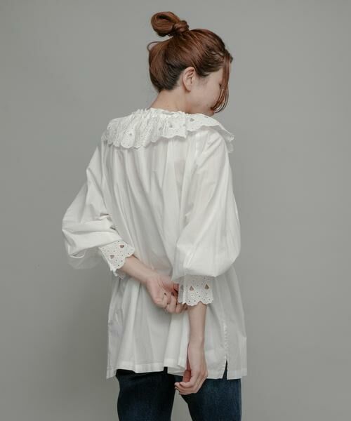 Sonny Label / サニーレーベル シャツ・ブラウス | sara mallika　コットンスカラップカラーブラウス | 詳細4