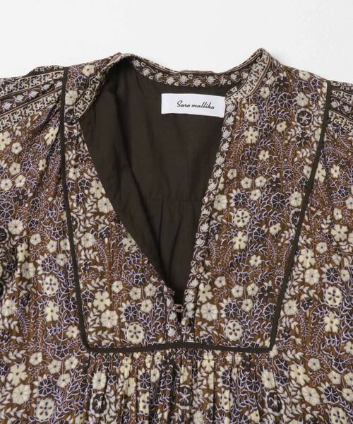 Sonny Label / サニーレーベル ワンピース | sara mallika　コットンジャガードフラワープリントドレス | 詳細2