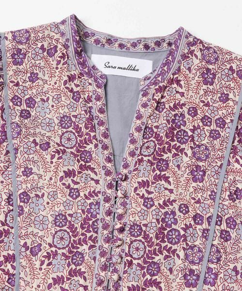 Sonny Label / サニーレーベル ワンピース | sara mallika　コットンジャガードフラワープリントドレス | 詳細9