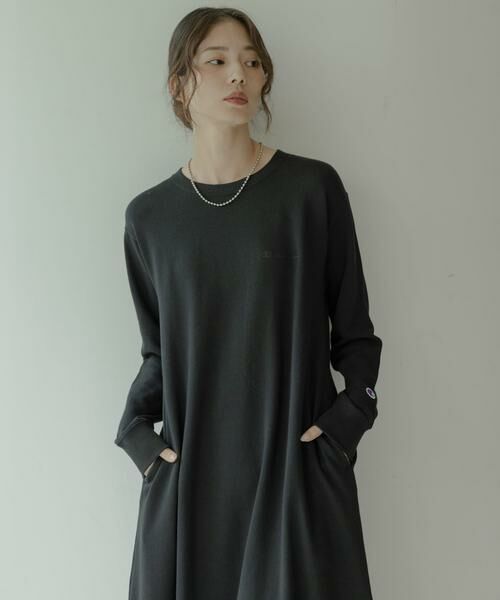 Sonny Label / サニーレーベル ワンピース | 『別注』Champion×Sonny Label　裏毛スウェットテントワンピース | 詳細2