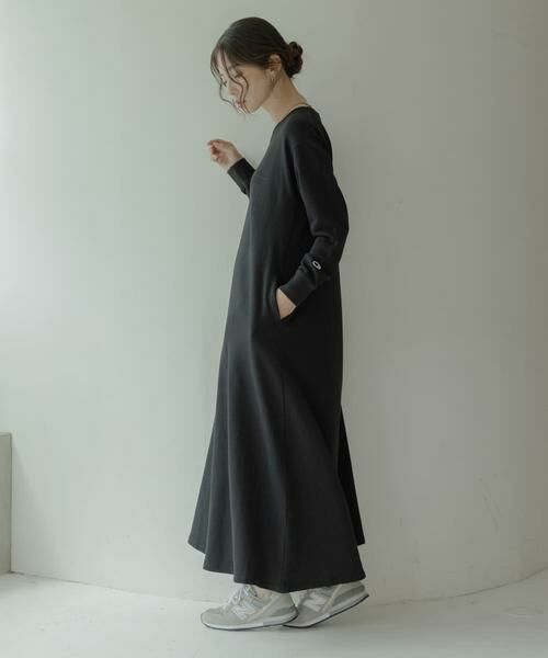 Sonny Label / サニーレーベル ワンピース | 『別注』Champion×Sonny Label　裏毛スウェットテントワンピース | 詳細7
