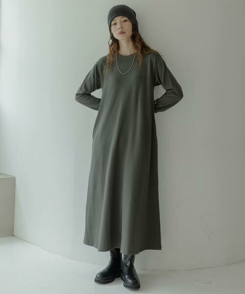 Sonny Label / サニーレーベル ワンピース | 『別注』Champion×Sonny Label　裏毛スウェットテントワンピース | 詳細14