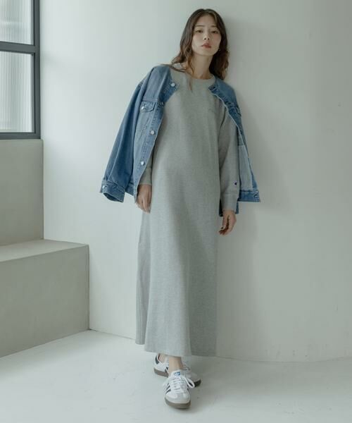 Sonny Label / サニーレーベル ワンピース | 『別注』Champion×Sonny Label　裏毛スウェットテントワンピース | 詳細27