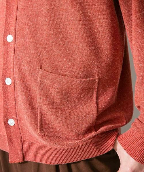 Sonny Label / サニーレーベル カーディガン・ボレロ | 『洗濯可』リネン混Vネックニットカーディガン | 詳細13