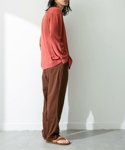 Sonny Label / サニーレーベル カーディガン・ボレロ | 『洗濯可』リネン混Vネックニットカーディガン | 詳細6