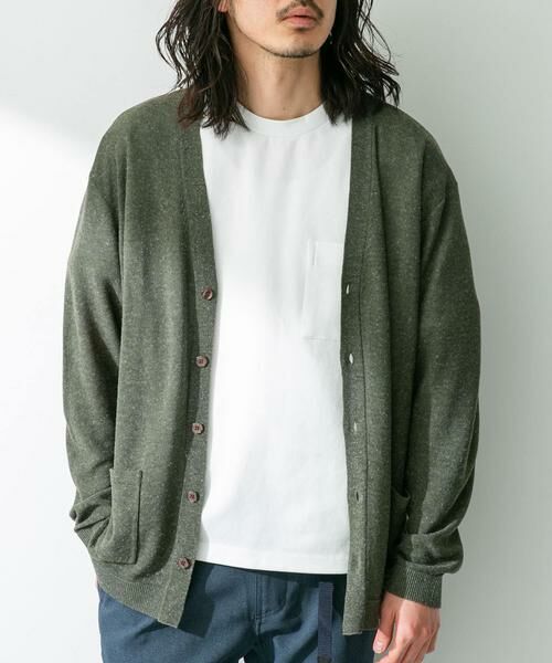 Sonny Label / サニーレーベル カーディガン・ボレロ | 『洗濯可』リネン混Vネックニットカーディガン | 詳細22