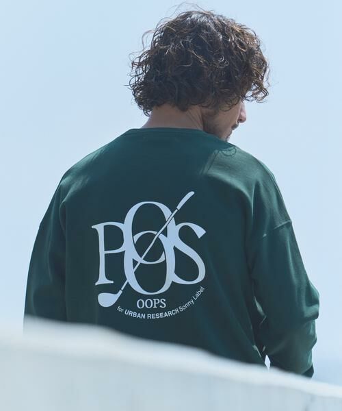 Sonny Label/サニーレーベル OOPS 裏起毛バックロゴスウェット グリーン XL Sonny Label/サニーレーベル OOPS 裏起毛バックロゴスウェット グリーン XL