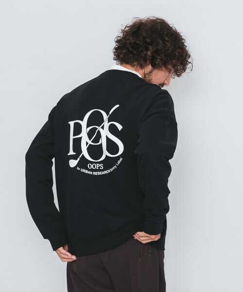 Sonny Label/サニーレーベル OOPS 裏起毛バックロゴスウェット ブラック L Sonny Label/サニーレーベル OOPS 裏起毛バックロゴスウェット ブラック L