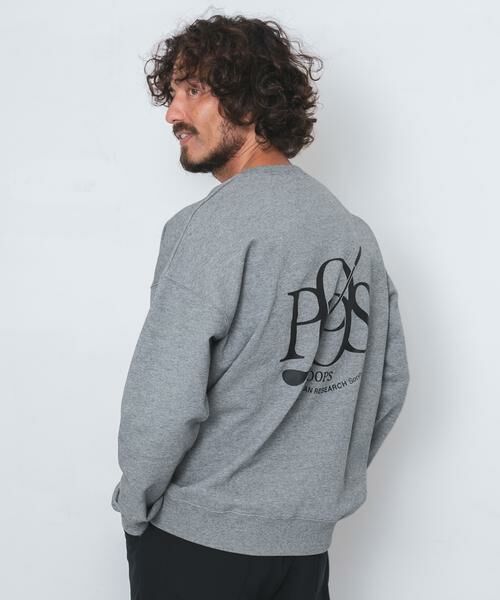 Sonny Label/サニーレーベル OOPS 裏起毛バックロゴスウェット グレー L