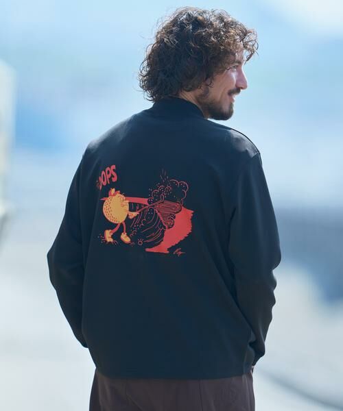 Sonny Label/サニーレーベル OOPS×RYUAMBE モックネックロングTシャツ ブラック M Sonny Label/サニーレーベル OOPS×RYUAMBE モックネックロングTシャツ ブラック M