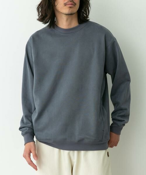 Sonny Label/サニーレーベル クリーミータッチクルーネックプルオーバー ブルー M