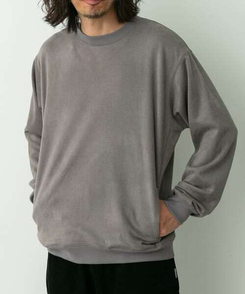 Sonny Label/サニーレーベル クリーミータッチクルーネックプルオーバー チャコールグレー L Sonny Label/サニーレーベル クリーミータッチクルーネックプルオーバー チャコールグレー L