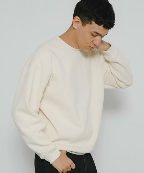 Sonny Label / サニーレーベル Tシャツ | 裏起毛ワッフルリラックスフィットプルオーバー | 詳細24