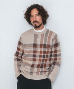 Sonny Label / サニーレーベル ニット・セーター | OOPS　ビッグチェックニット