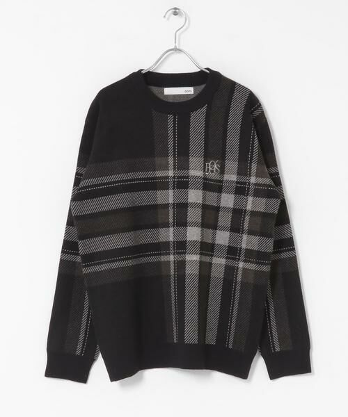 Sonny Label / サニーレーベル ニット・セーター | OOPS　ビッグチェックニット | 詳細14
