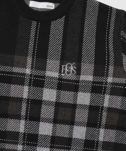 Sonny Label / サニーレーベル ニット・セーター | OOPS　ビッグチェックニット | 詳細15