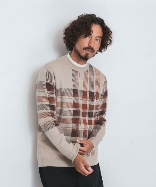 Sonny Label / サニーレーベル ニット・セーター | OOPS　ビッグチェックニット | 詳細16