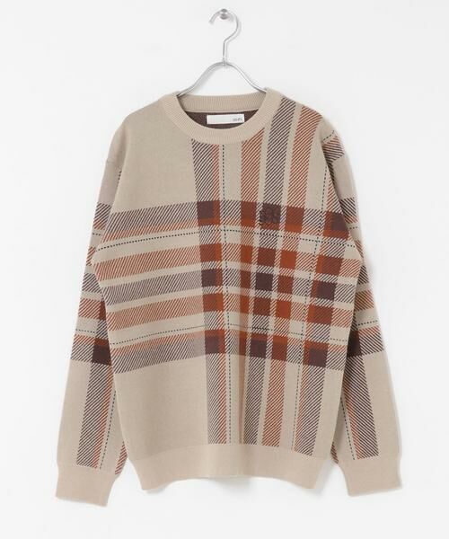 Sonny Label / サニーレーベル ニット・セーター | OOPS　ビッグチェックニット | 詳細23