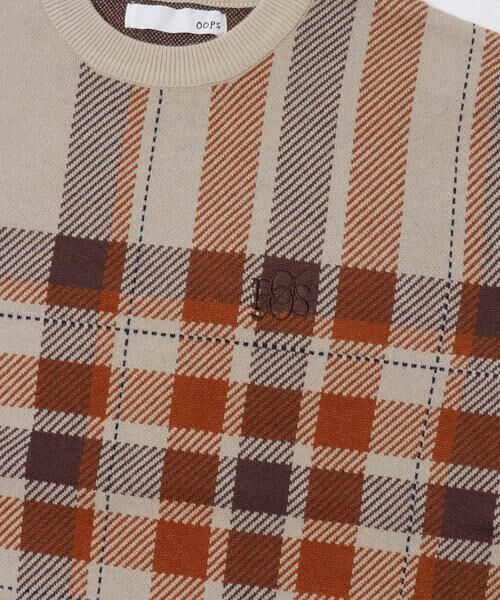 Sonny Label / サニーレーベル ニット・セーター | OOPS　ビッグチェックニット | 詳細24