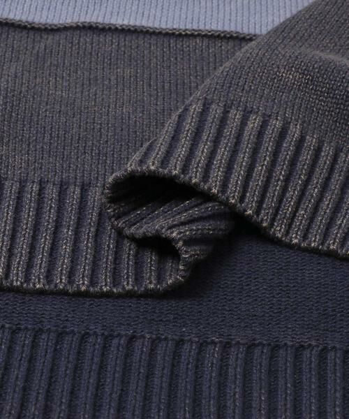 Sonny Label / サニーレーベル ニット・セーター | ピグメントパネルボーダーニット | 詳細20